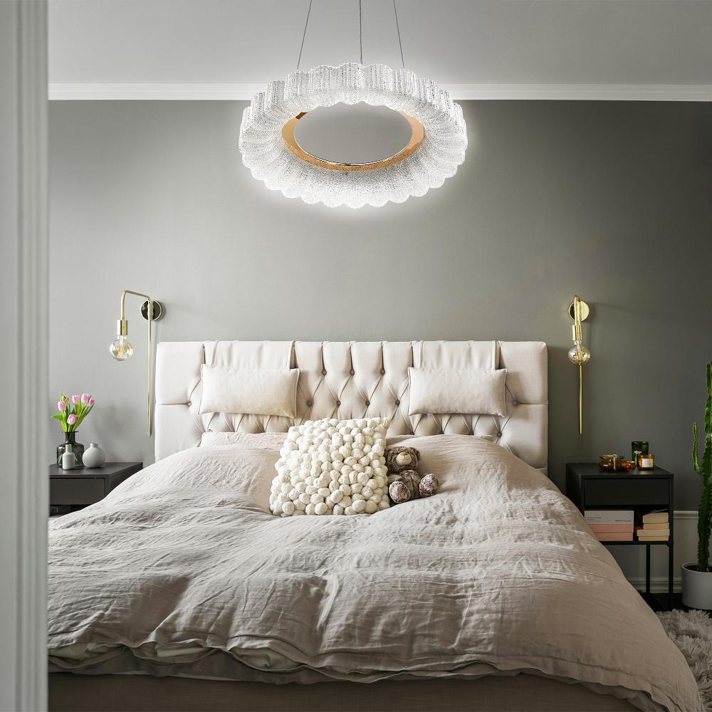 HÄNGLAMPA LED MS018-CP Roséguld 40 cm