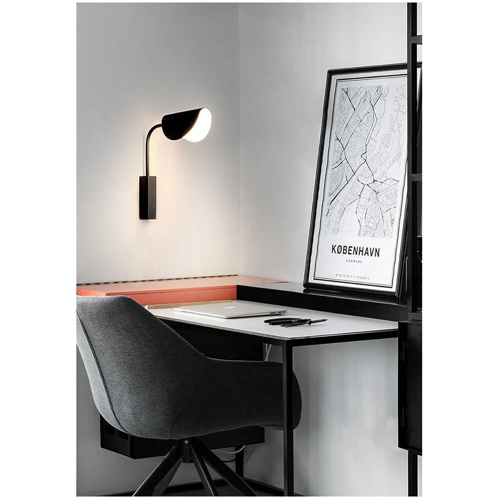 VÄGGLAMPA VÄGGLJUS APP1262-1W Svart