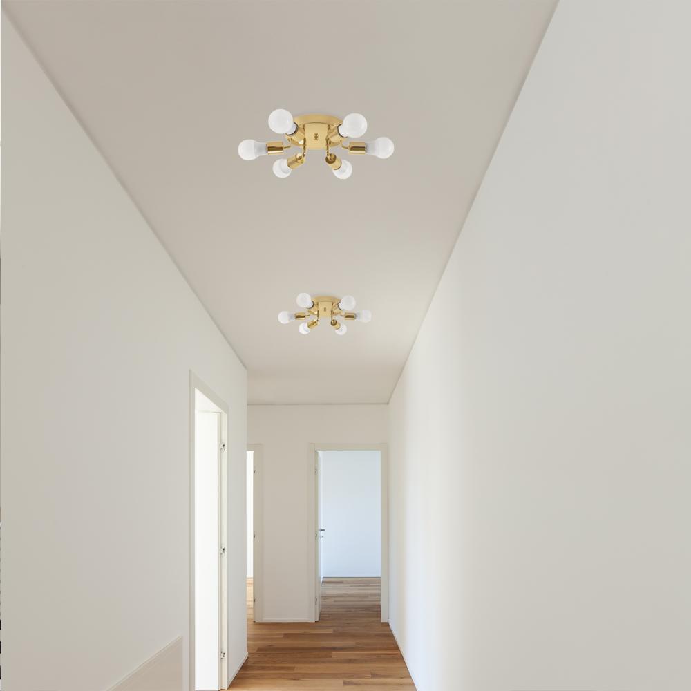 Taklampa Plafond 6-armad Metall APP712-6C Guld