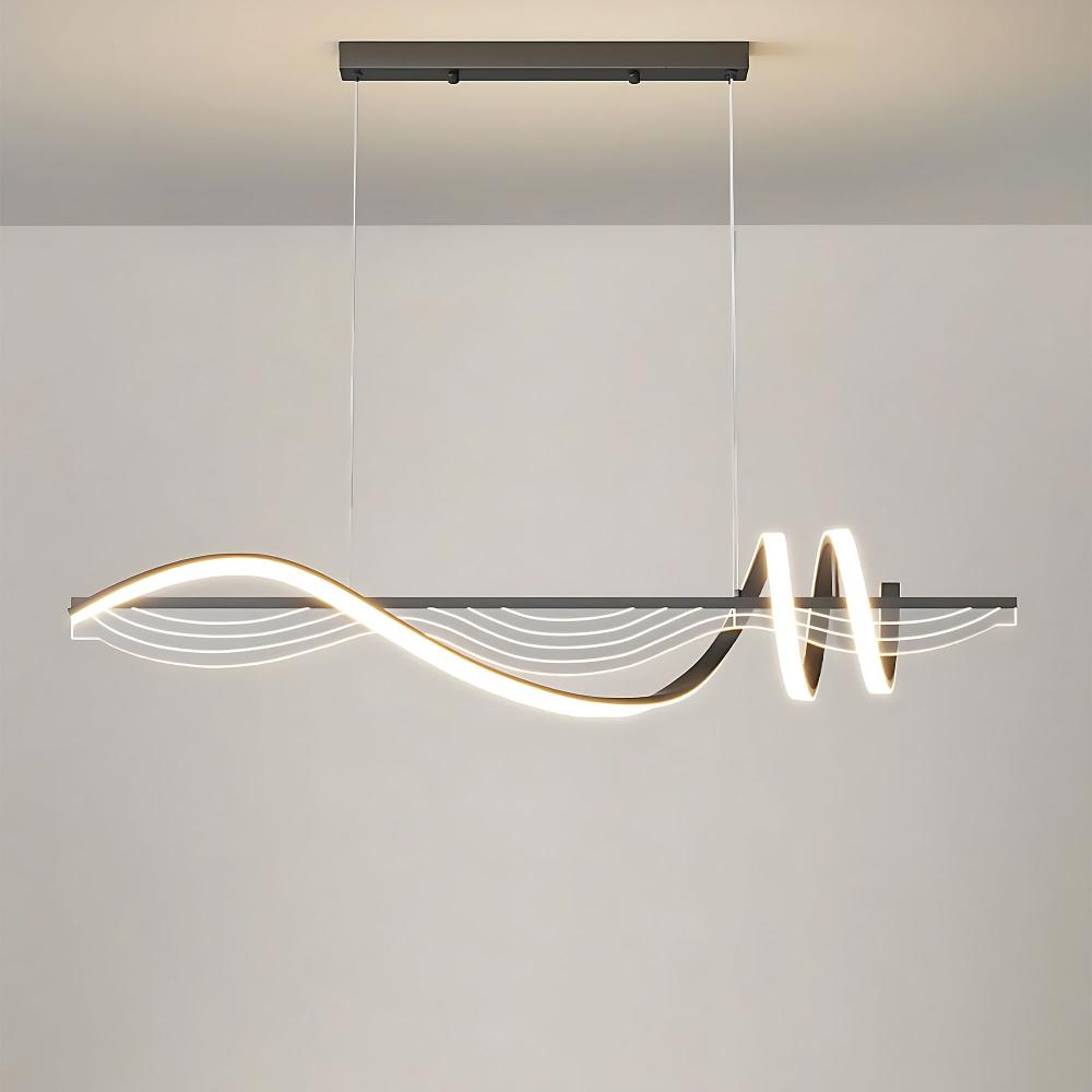 Hängande LED-lampa LHJ041-CP 100 cm SVART