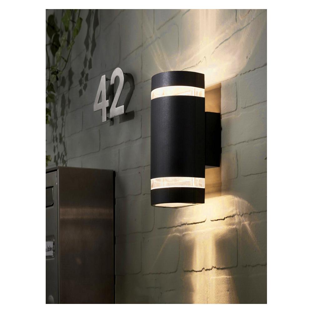 Halvrund Fasadlampa FSBD014A Svart