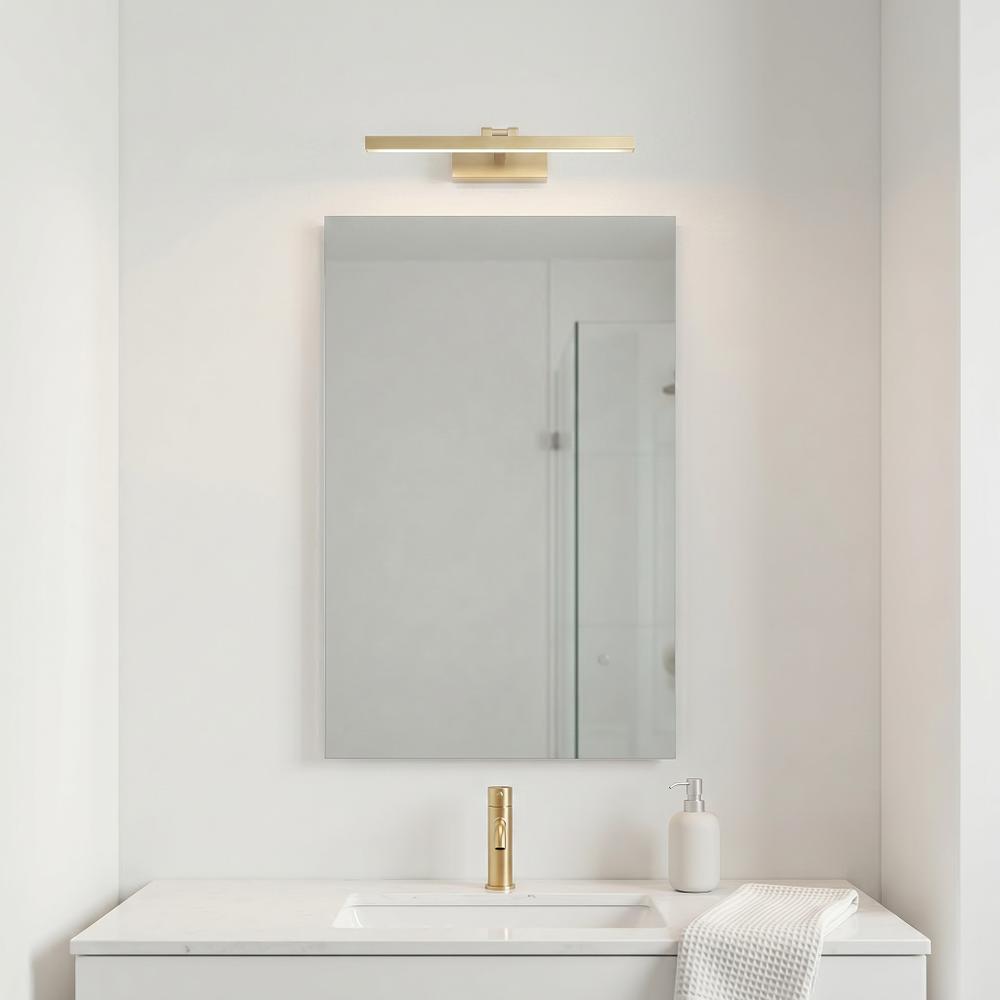 Kúpeľňové nástenné LED svietidlo APP1863-1W 40cm BRUSH GOLD