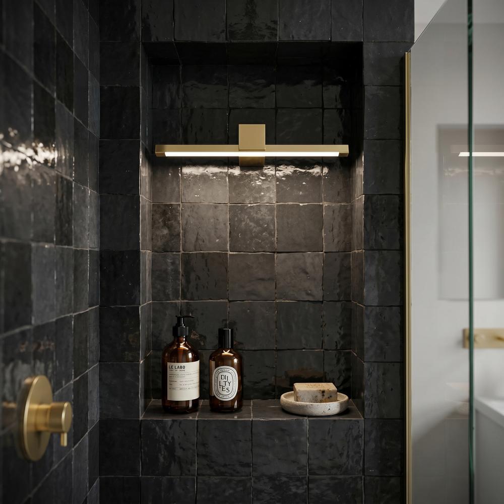 Badrum vägg LED-lampa SWE043-1W 40cm GOLD