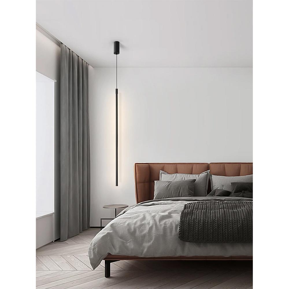 HÄNGANDE LED TAKLAMPA APP1413-C SVART 100 cm