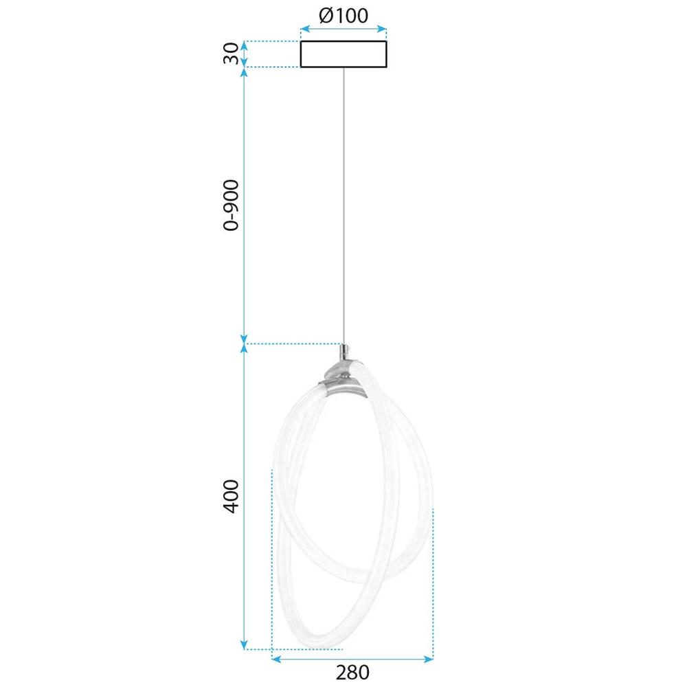 HÄNGLAMPA LED G019-CP GULD