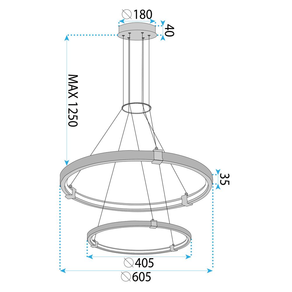 HÄNGLAMPA LED LHJ037-CP2 GULD
