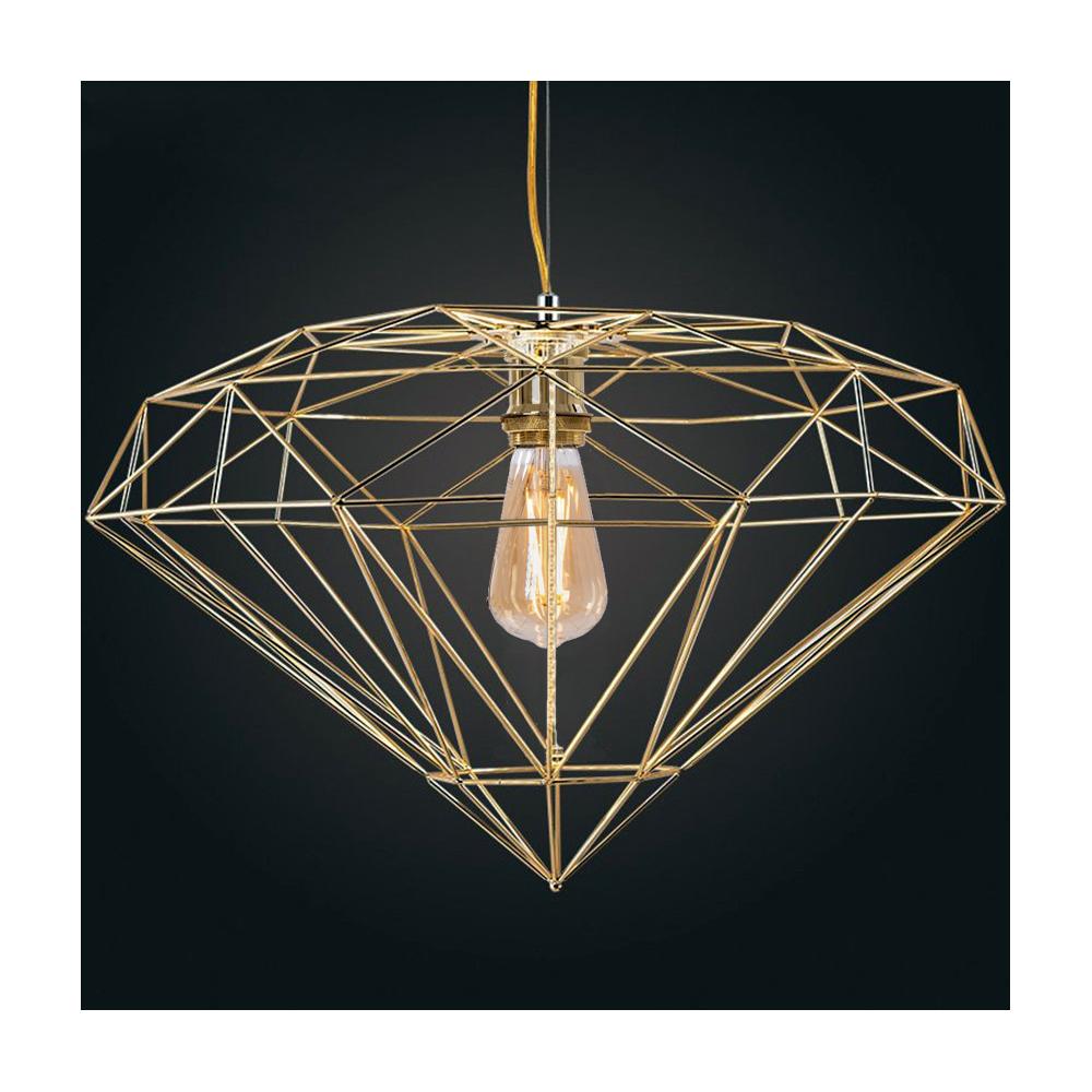 HÄNGLAMPA DIAMANT METALL LOFT APP562-1CP Ljusguld
