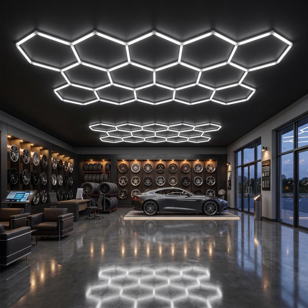 Lampa LED HEXAGON JNH052-H Biała