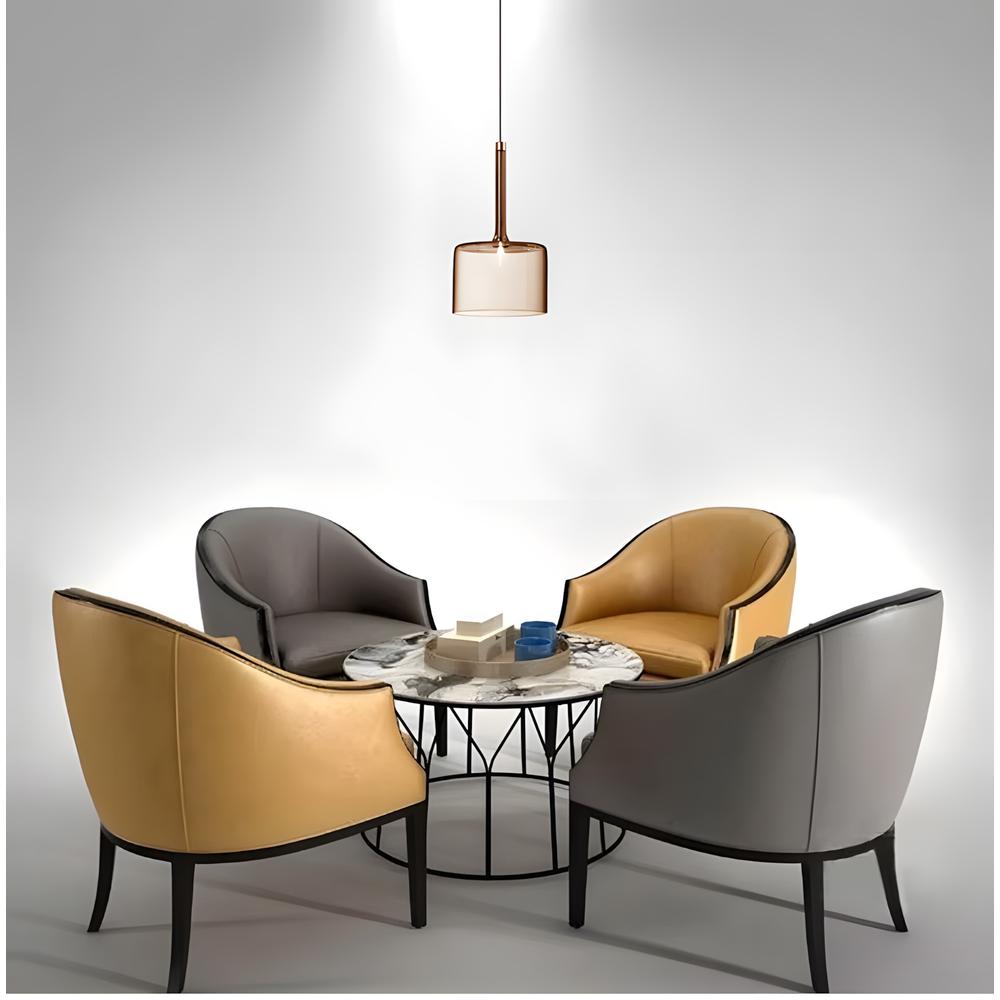Taklampa Hängande med Glas-skärm APP1698-1CP AMBER A