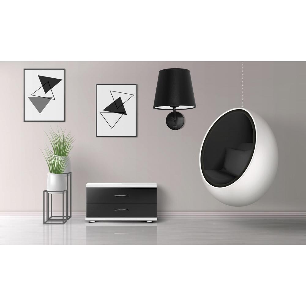 Vägglampa APP1612-1W svart