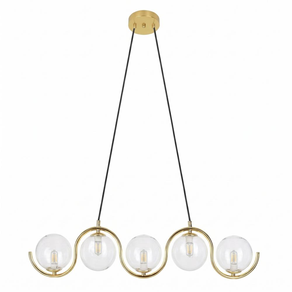 HÄNGANDE TAKLAMPA APP1440-5CP Guld