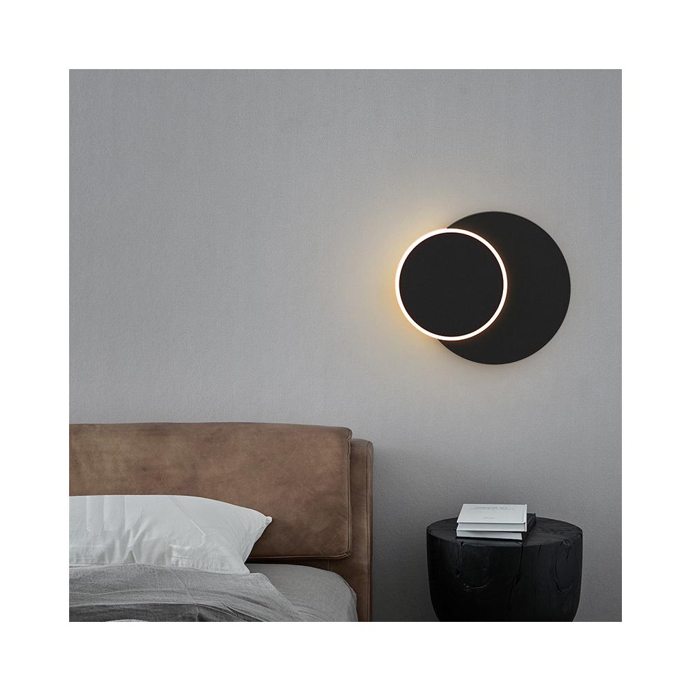 VÄGGLAMPA LED LHJ082-W Svart