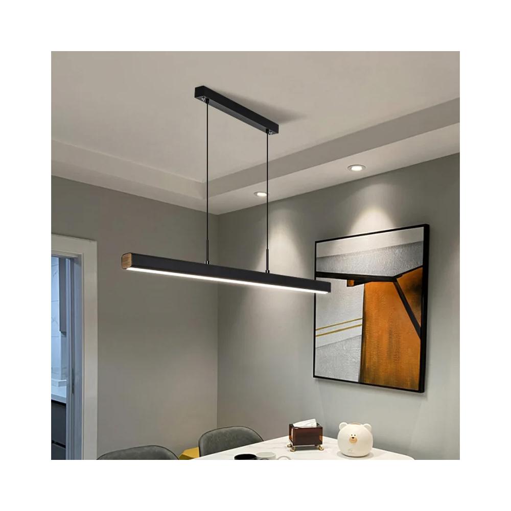 Hängande LED-taklampa APP1447-CP Svart 80 cm