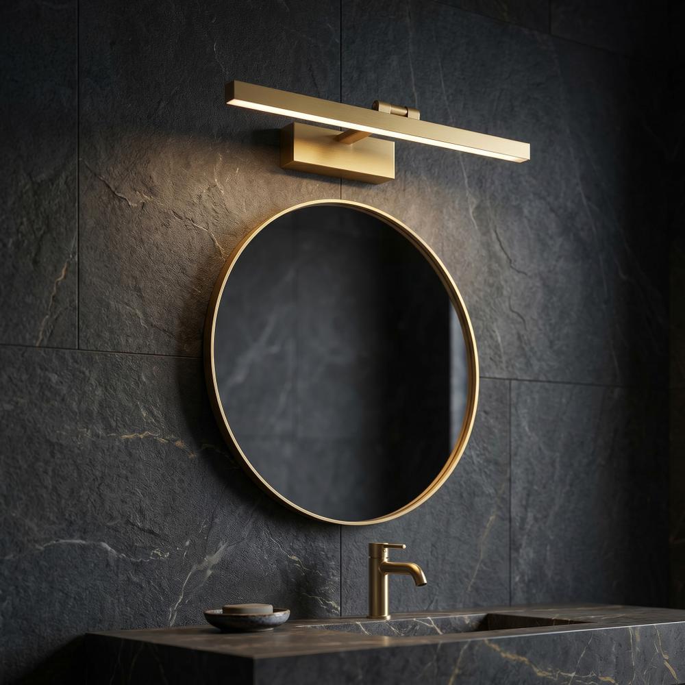 Kúpeľňové nástenné LED svietidlo APP1864-1W 60 cm BRUSH GOLD