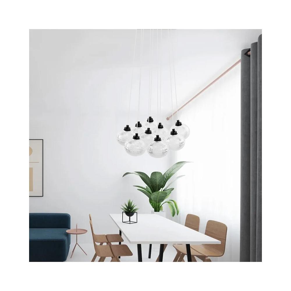 TAKLAMPA MS022-9CP Svart