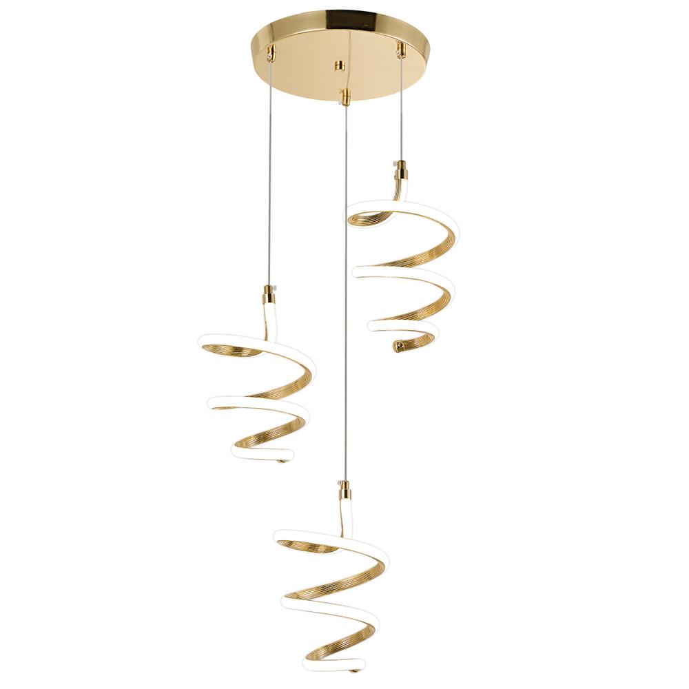 HÄNGLAMPA LED G075-3CPR Guld
