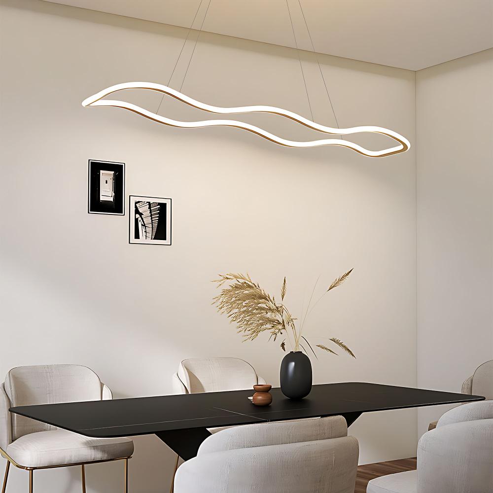 TAKLAMPA HÄNGANDE LED LHJ027-CP 100cm Guld
