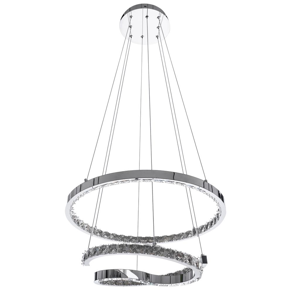 HÄNGANDE KRISTALLAMPA RING LED APP773-2CP