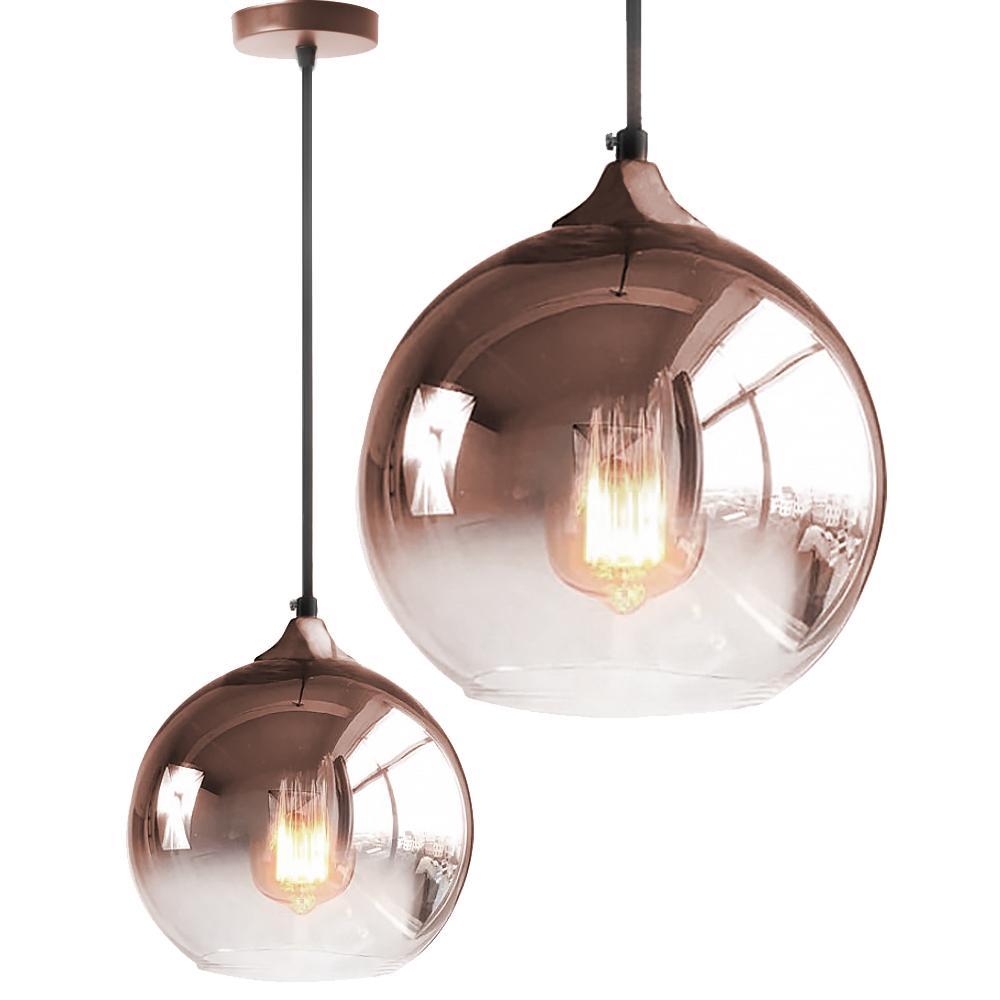 Glaspendellampa APP313-1CP Roséguld