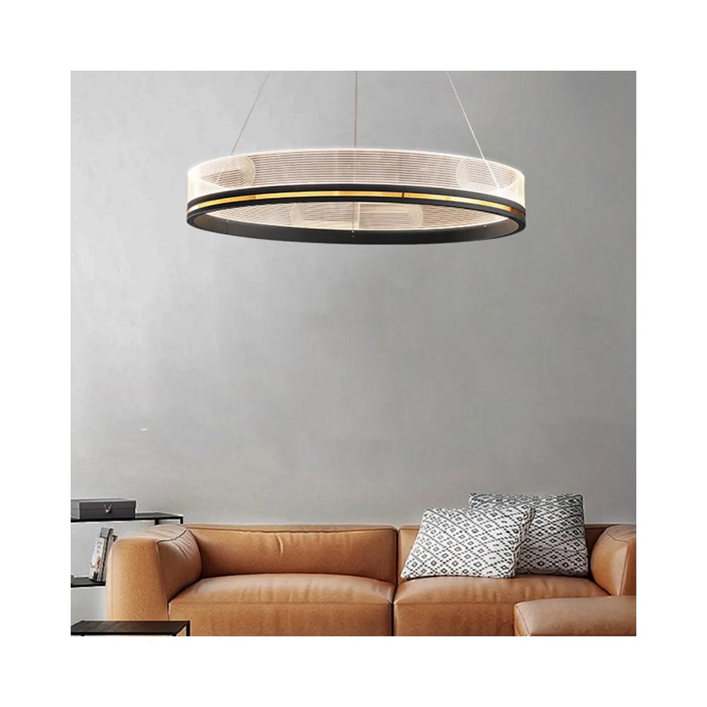 Hänglampa LED APP1192-CP Svart Guld