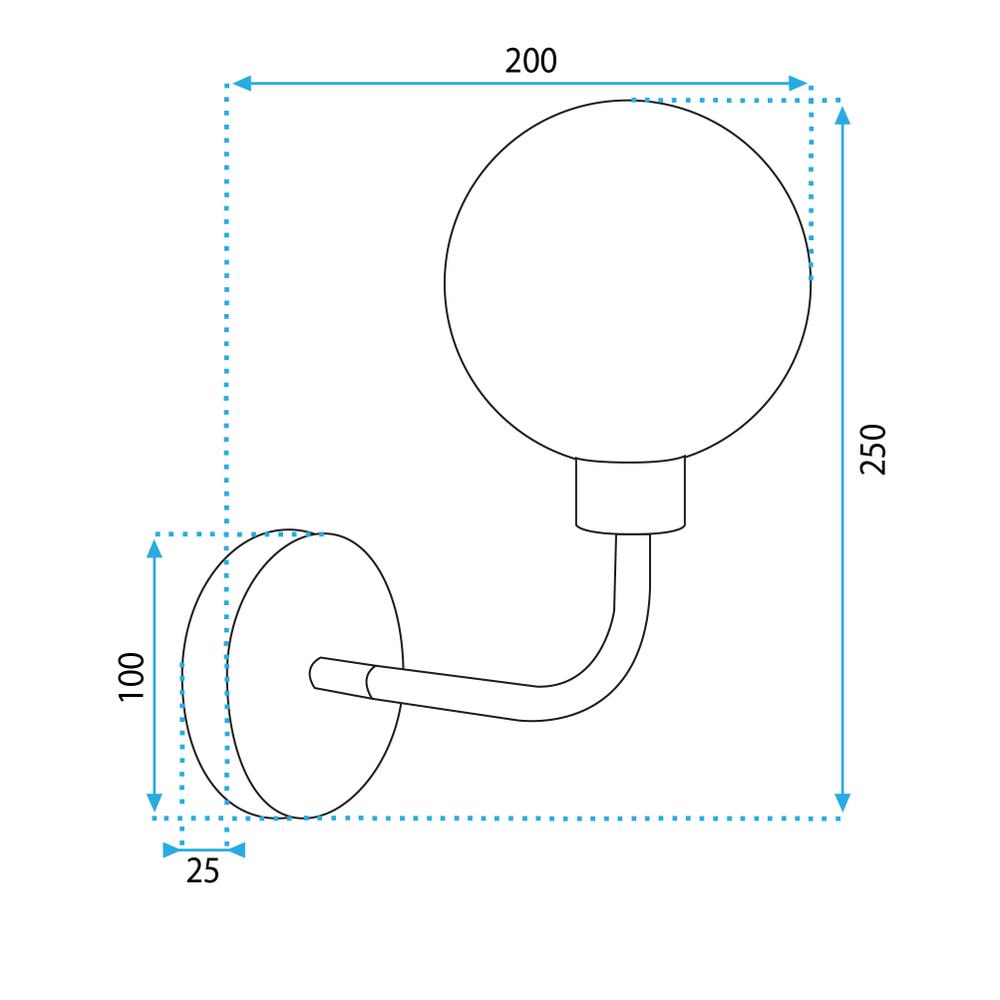 VÄGGLAMPA VÄGGLAMPA/KINKIET APP1301-1W Svart Guld