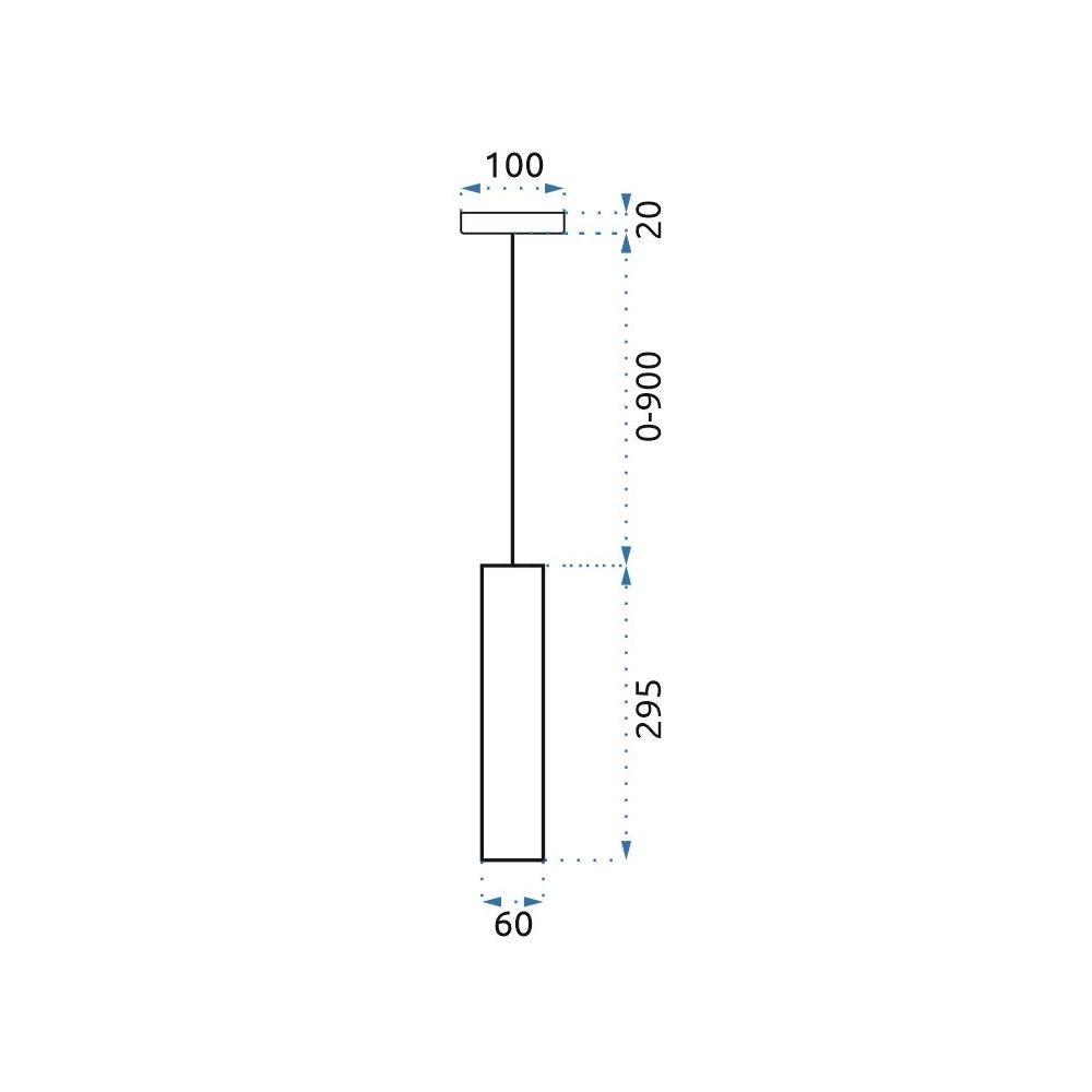 Metall hängande taklampa APP469-1CP svart