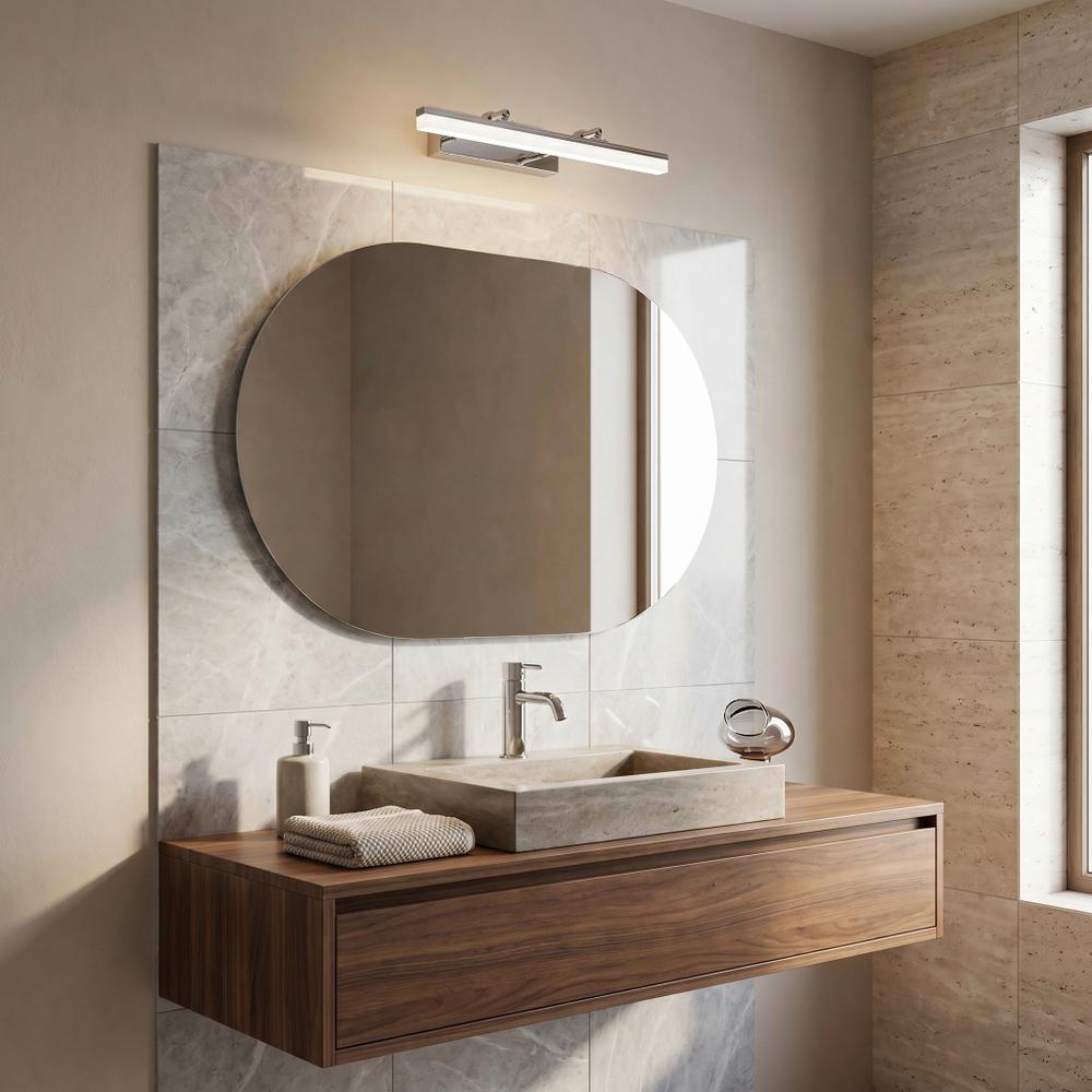 Badrum vägg LED-lampa APP1869-1W 40cm CHROME