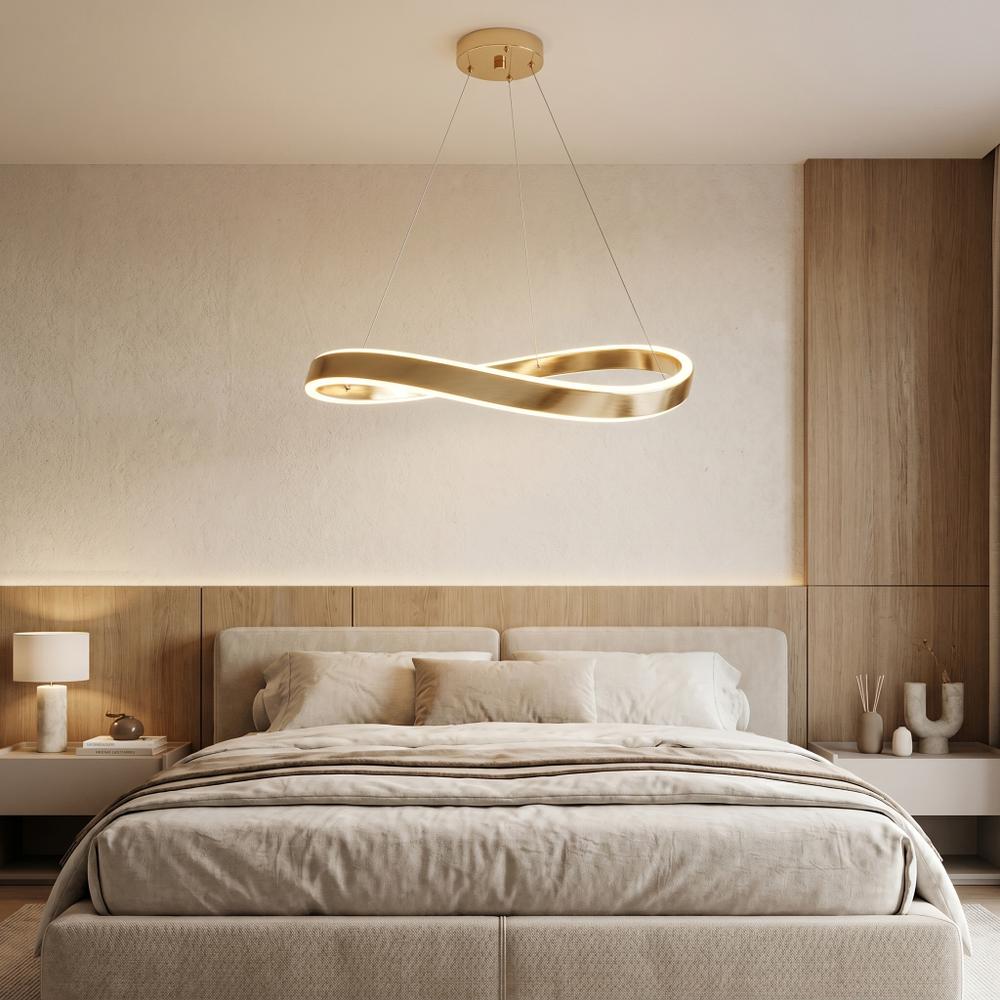HÄNGANDE TAKLAMPA SWE068-CP 80cm GOLD