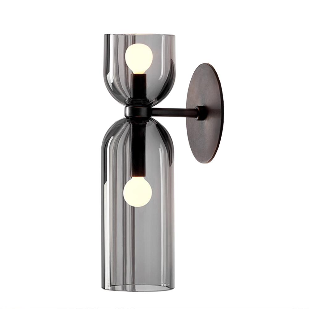 VÄGGLAMPA VÄGGLAMPA APP1208-2W Svart