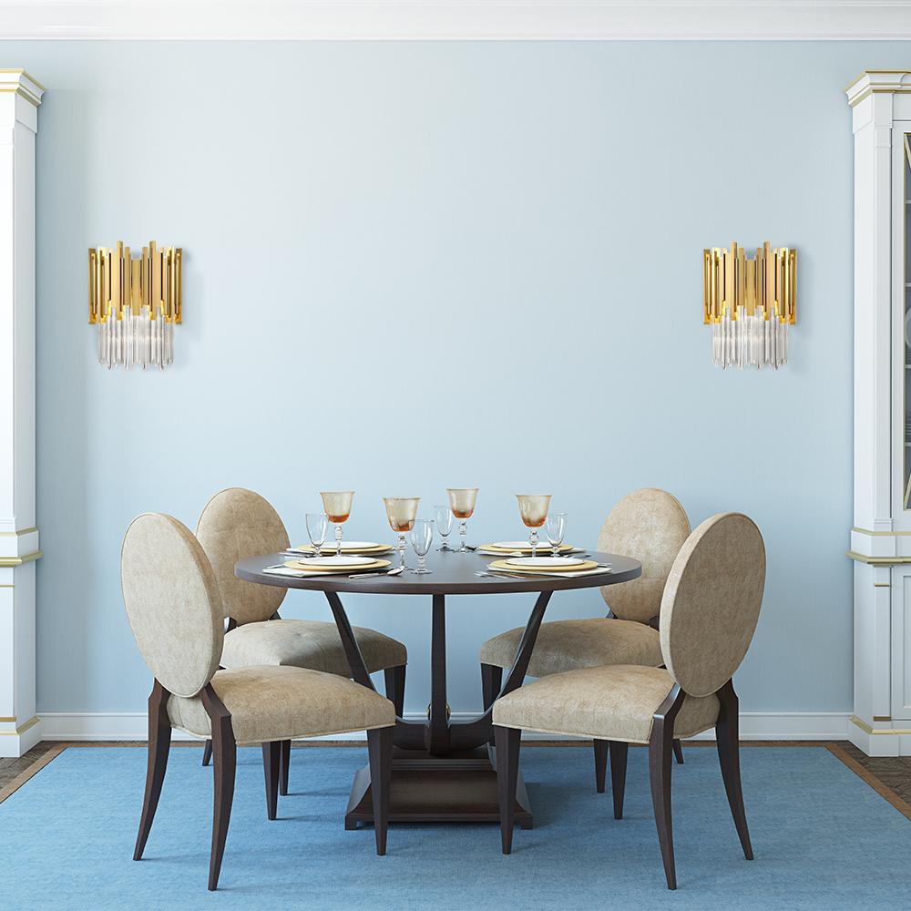 Kristallampa vägglampa APP602-W Guld
