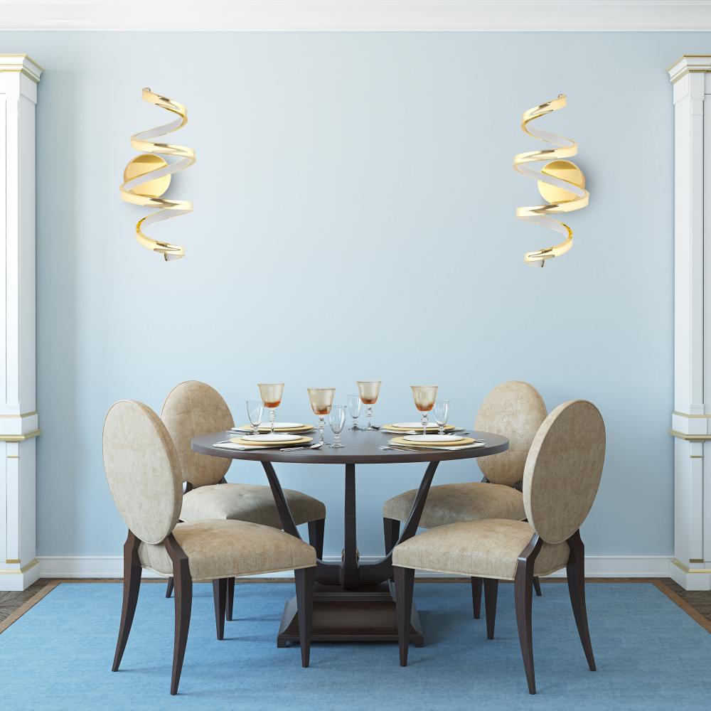 VÄGGLAMPA LED-VÄGGLAMPA SPRING APP827-W Guld