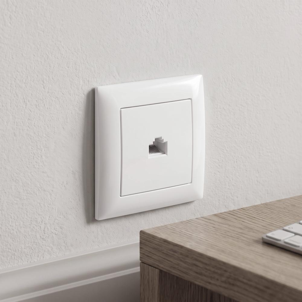 Розетка RJ45 OSTE JNH010-S WHITE