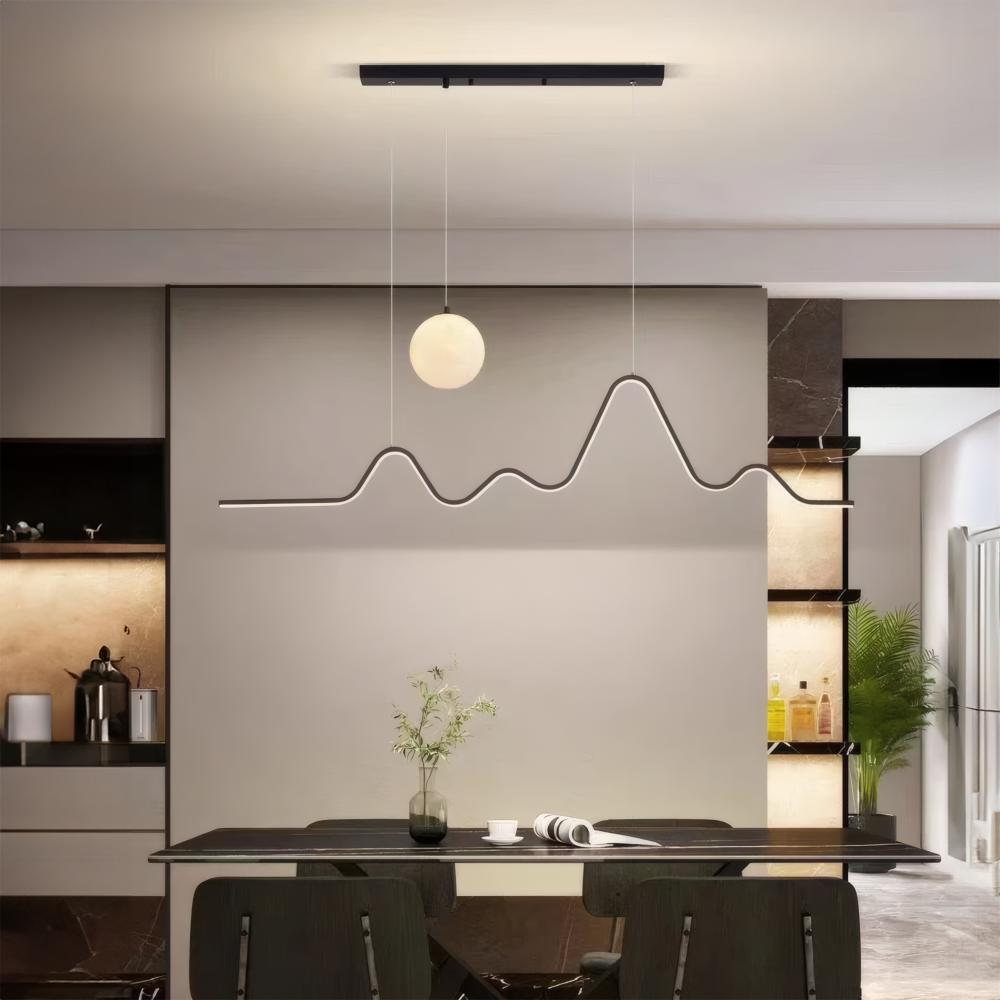 Hängande LED-lampa LHJ033-CP 120 cm SVART