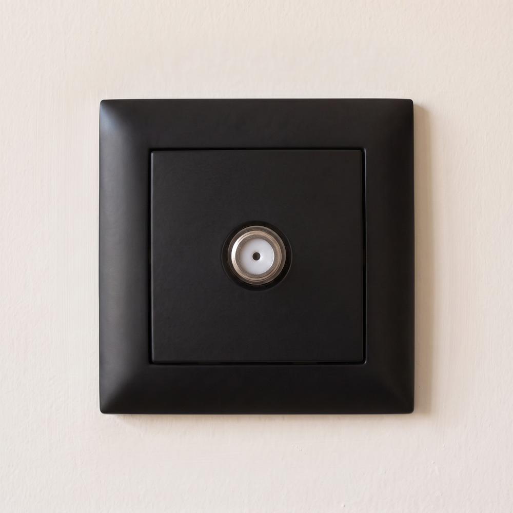 Antenas Kontaktligzda ar Rāmi OSTE JNH012-A BLACK