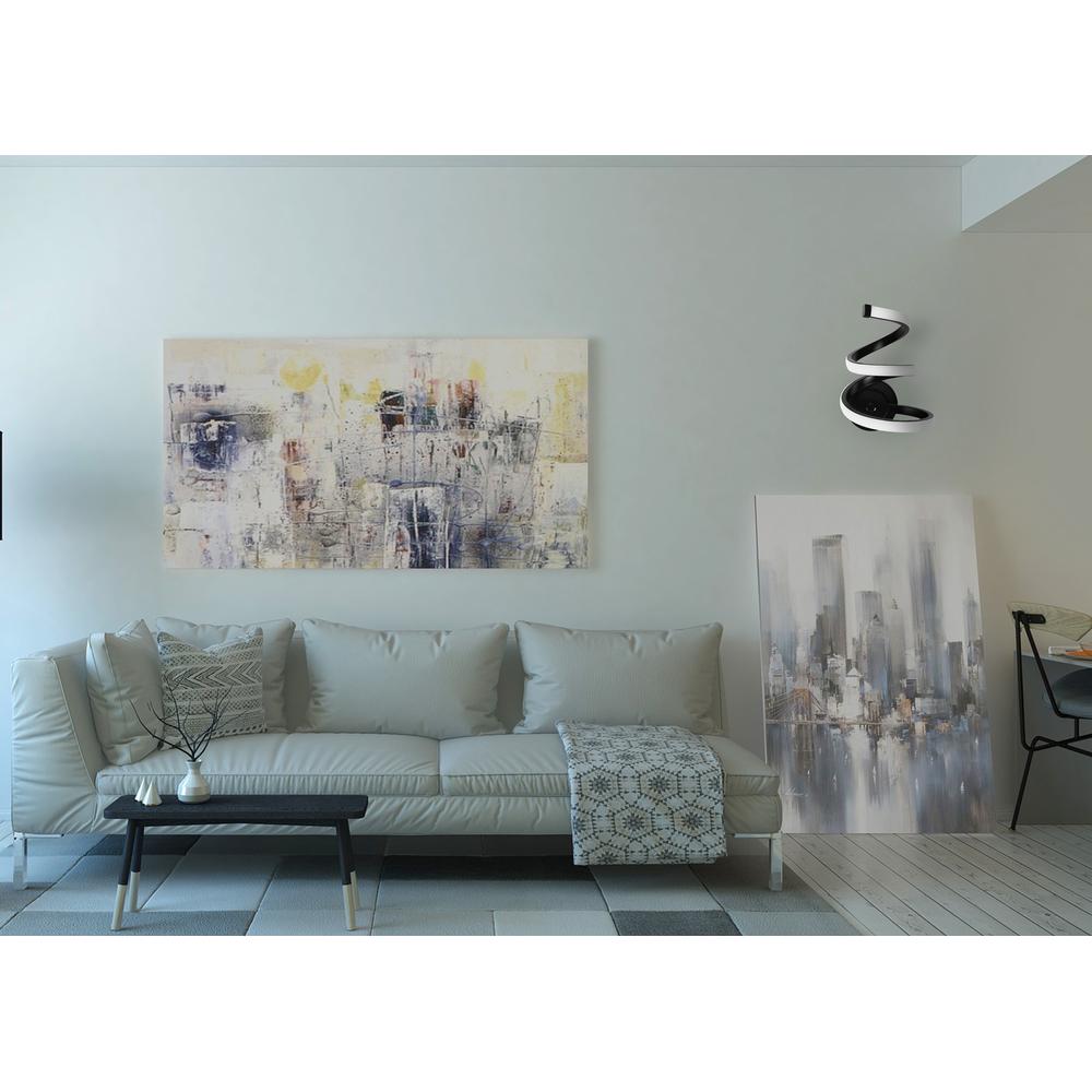 VÄGGLAMPA VÄGGLAMPET LED APP1052-W Svart MATT