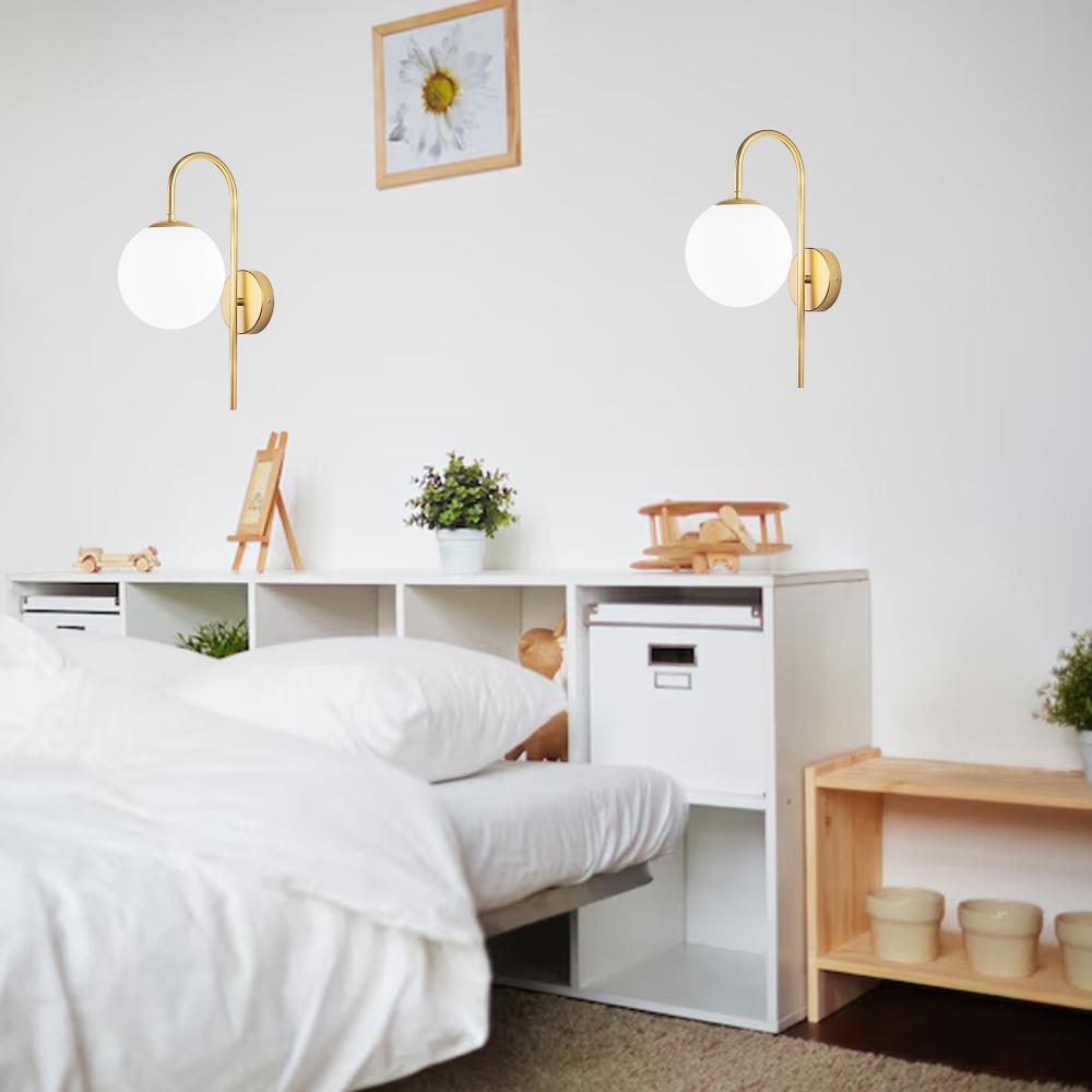 Vägglampa G091-1W Guld