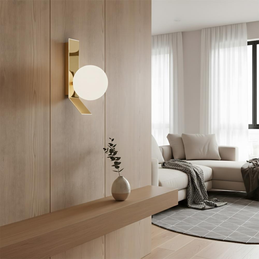 Vägglampa APP1758-1W Guld/Vit