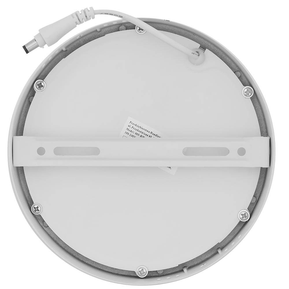 RUND VIT LED-PANEL FÖR YTMONTAGE 12 W