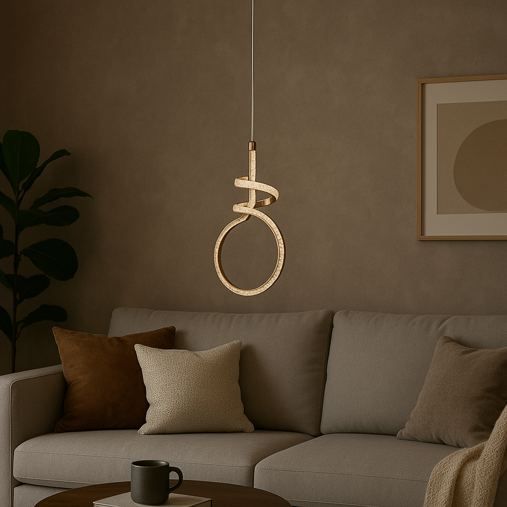 HÄNGANDE LED-LAMPA G071-CP GULD