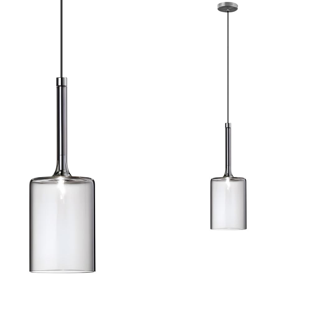 Taklampa hängande med glaskupa APP1702-1CP GREY B