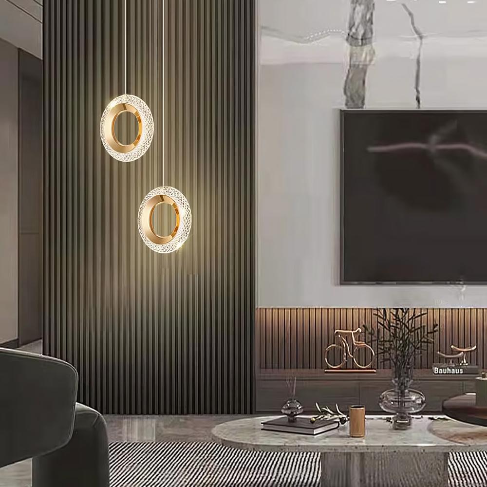 LAMPA HÄNGANDE KRISTALL LED G119-1CP Guld