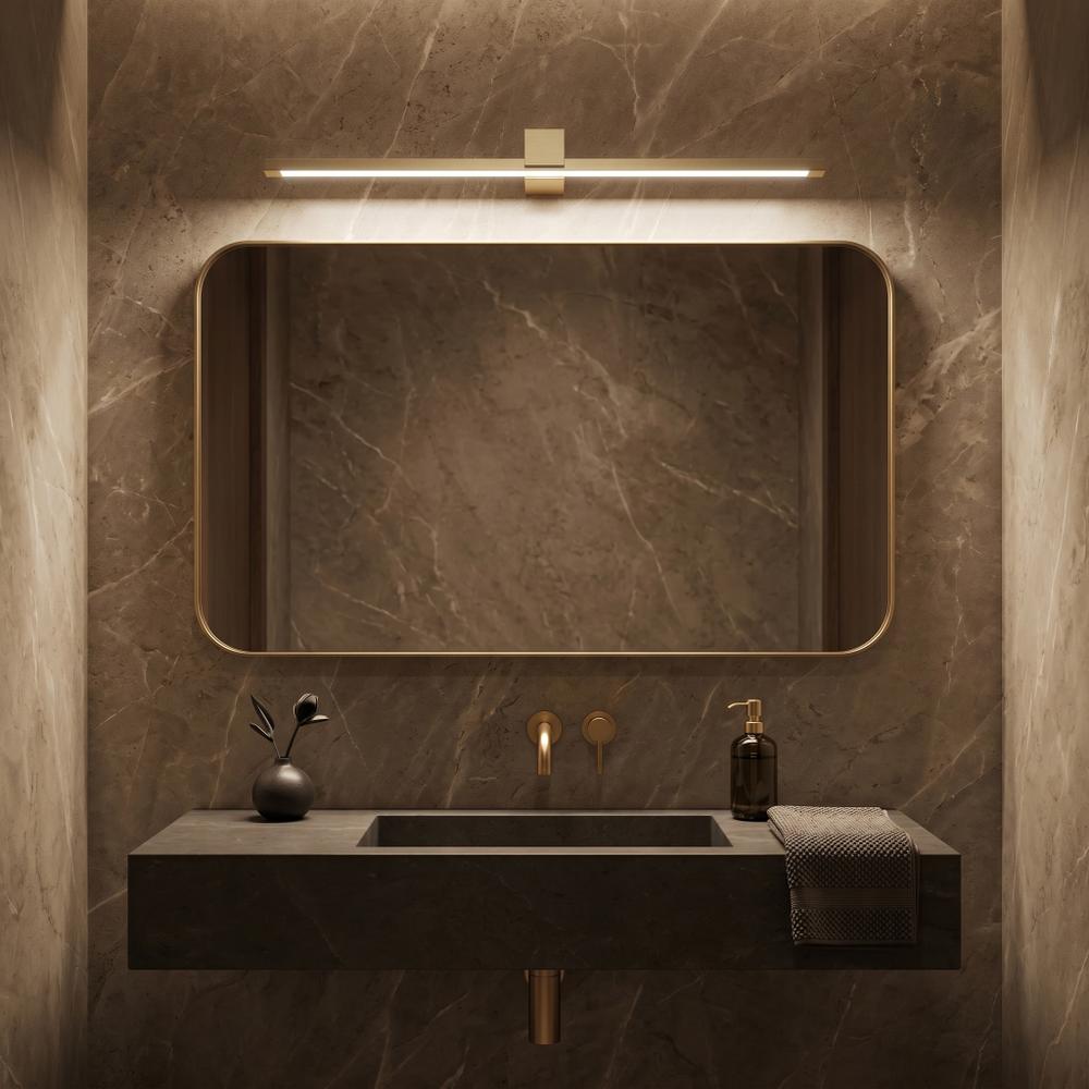 Badrum vägg LED-lampa SWE048-1W 80cm GOLD BRUSH