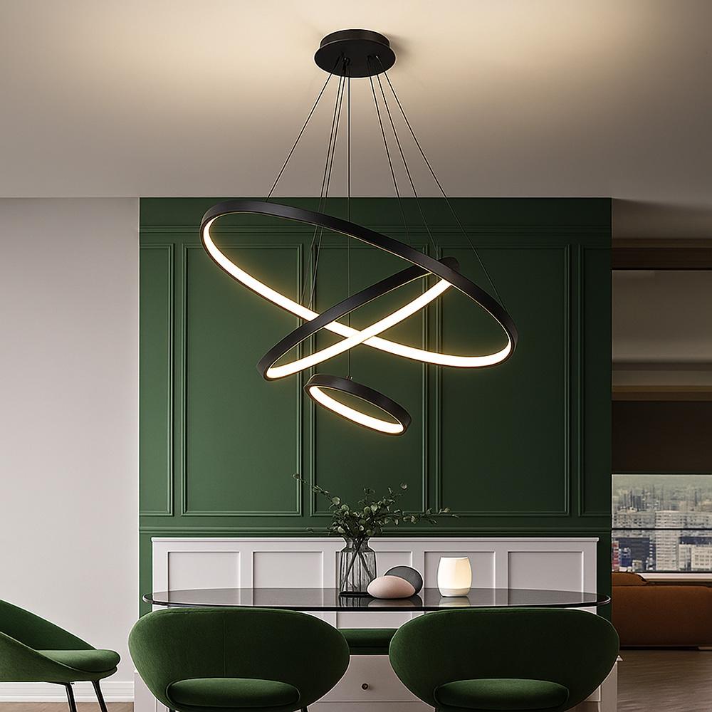 TAKLAMPA HÄNGANDE LED LHJ013-CP3 Svart