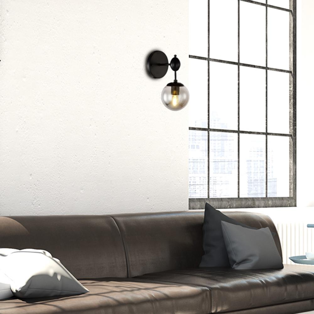 Vägglampa Glas Kinkiet APP750-1W Svart