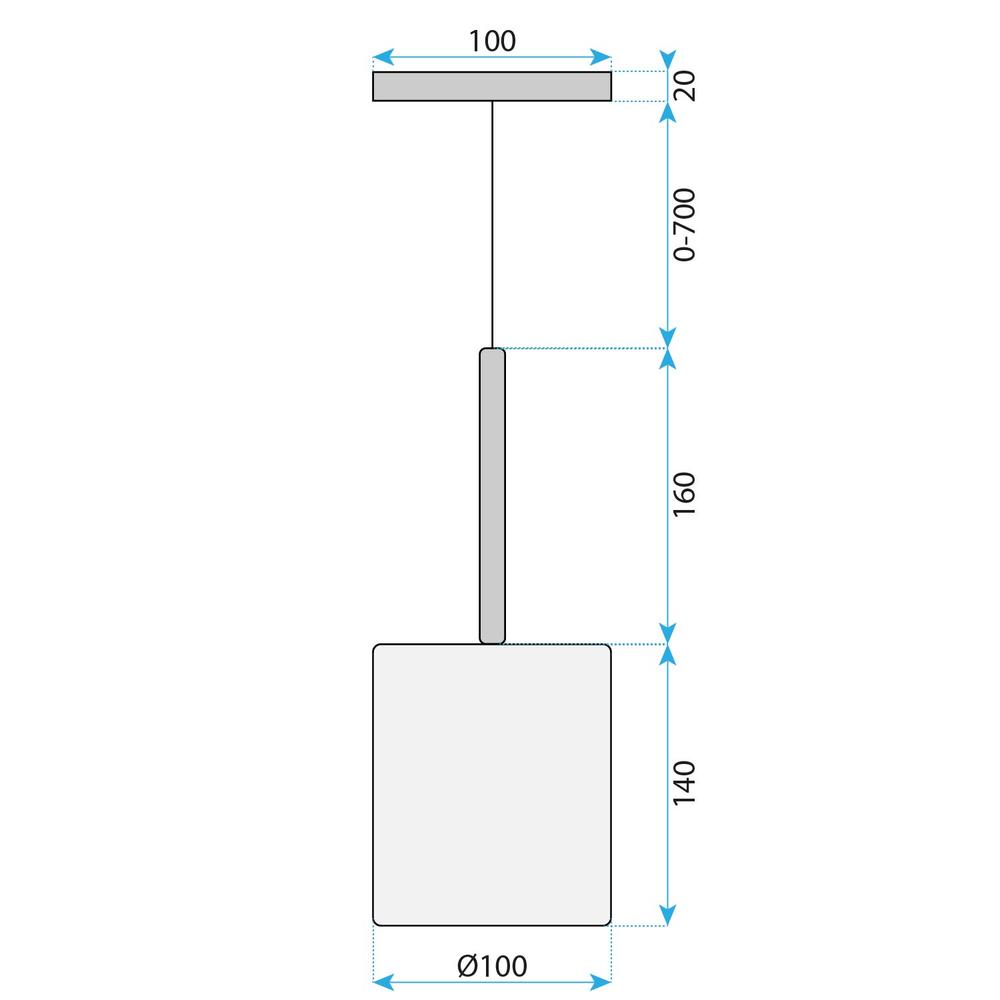 Taklampa Hängande Glas lampskärm APP1699-1CP AMBER B