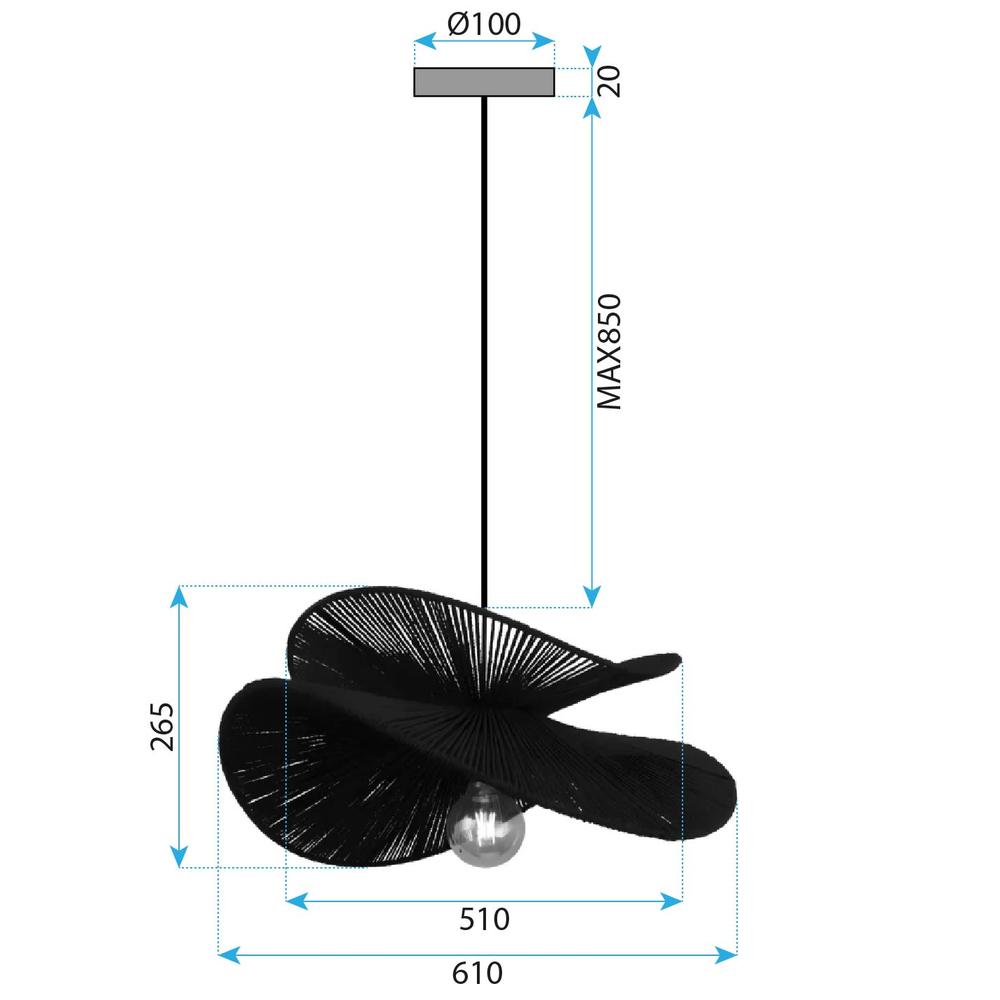 LAMPA SUFITOWA APP1828-1CP NATURE