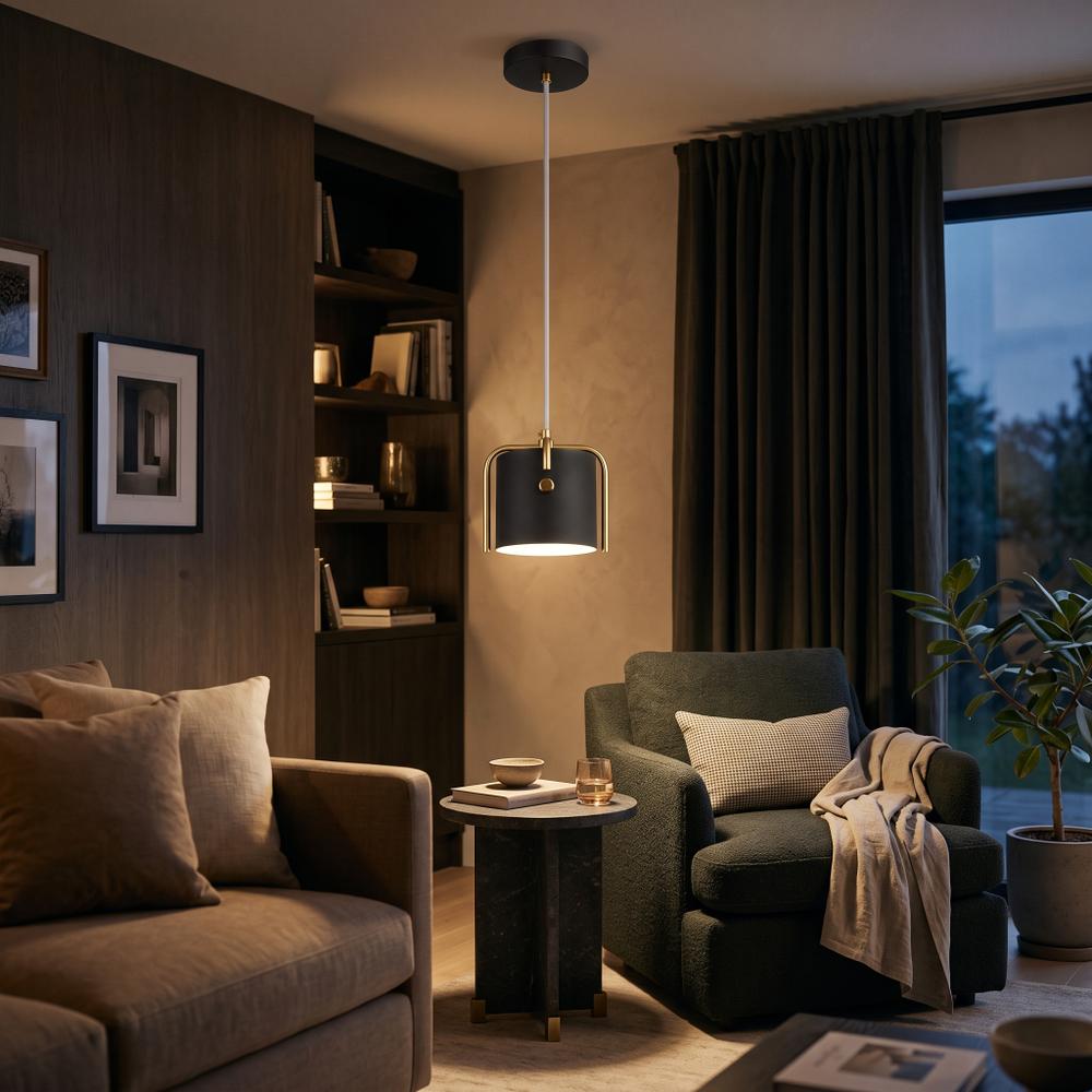Taklampa APP934-1CP Elegent Svart