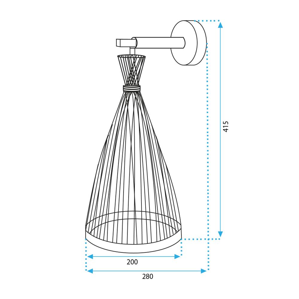 VÄGGLAMPA VÄGGLYKTA BOHO APP1340-1W
