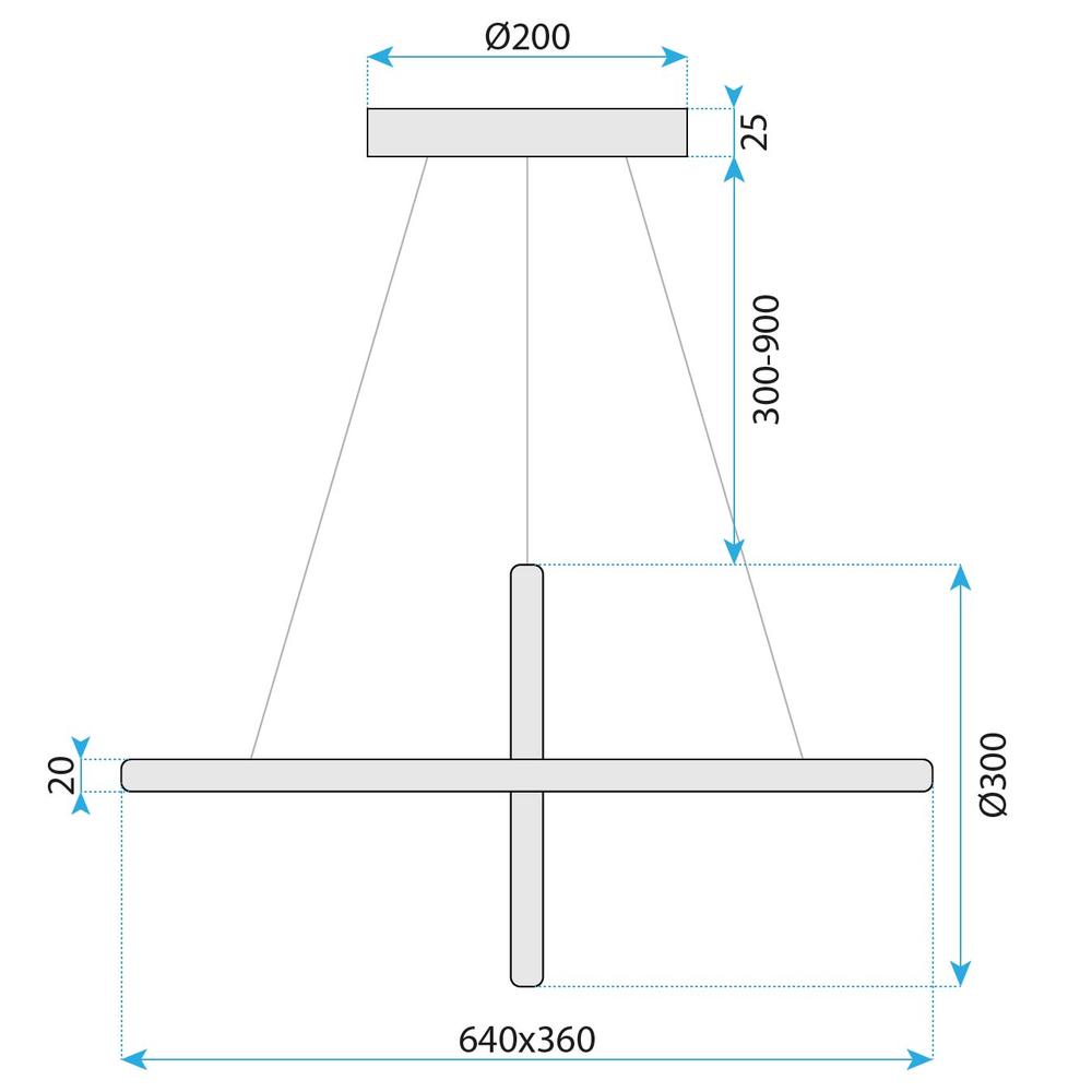 HÄNGLAMPA LED G034-CP GULD