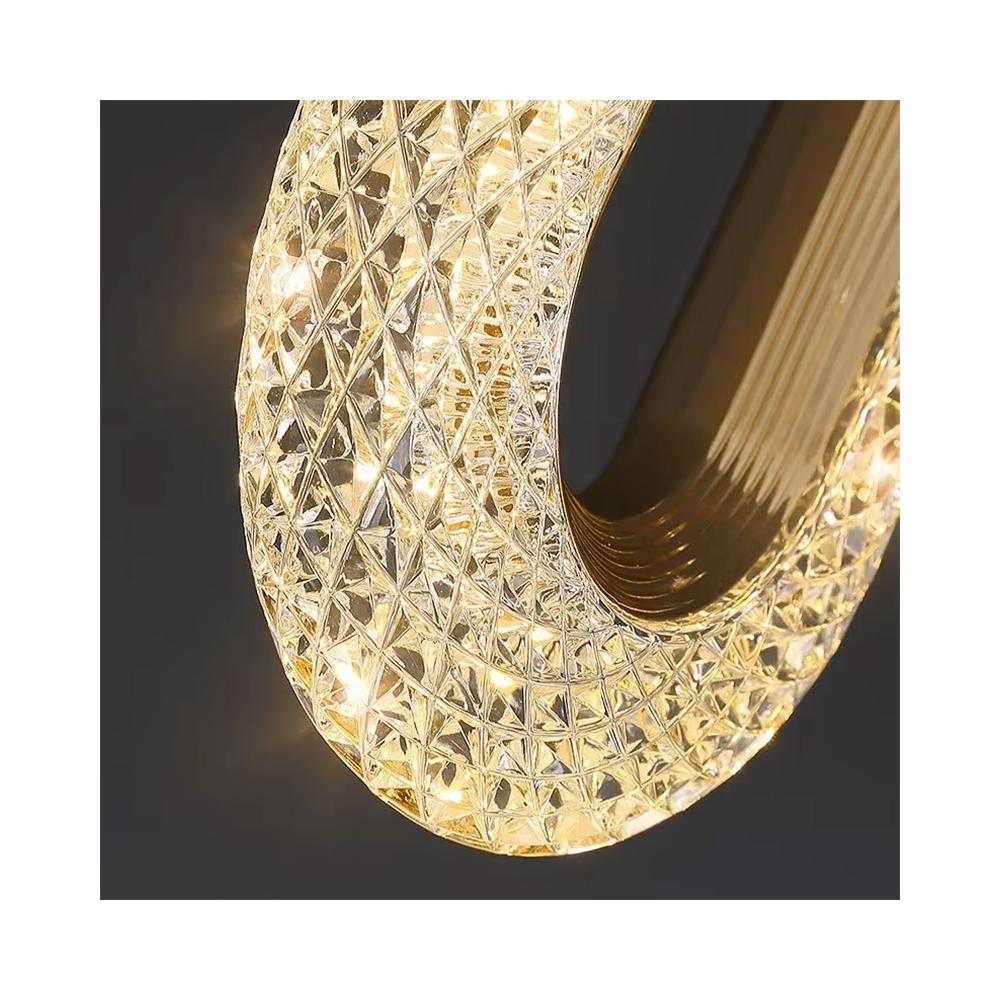 HÄNGLANDE KRISTALLAMPA LED G113-1CP Guld